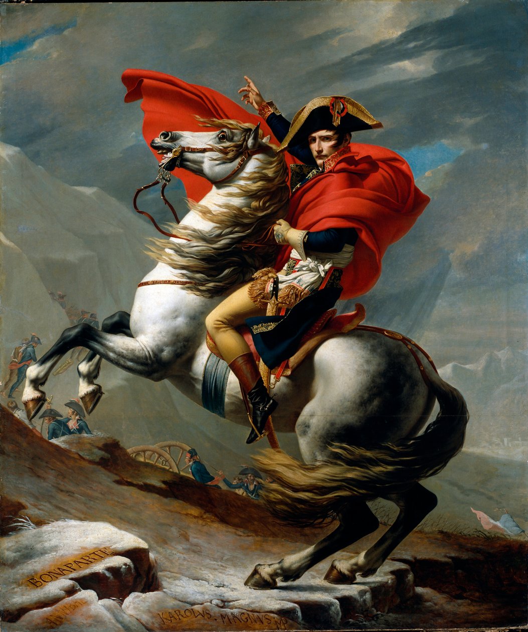 Reiterporträt von Napoleon I. Bonaparte von Jacques Louis David