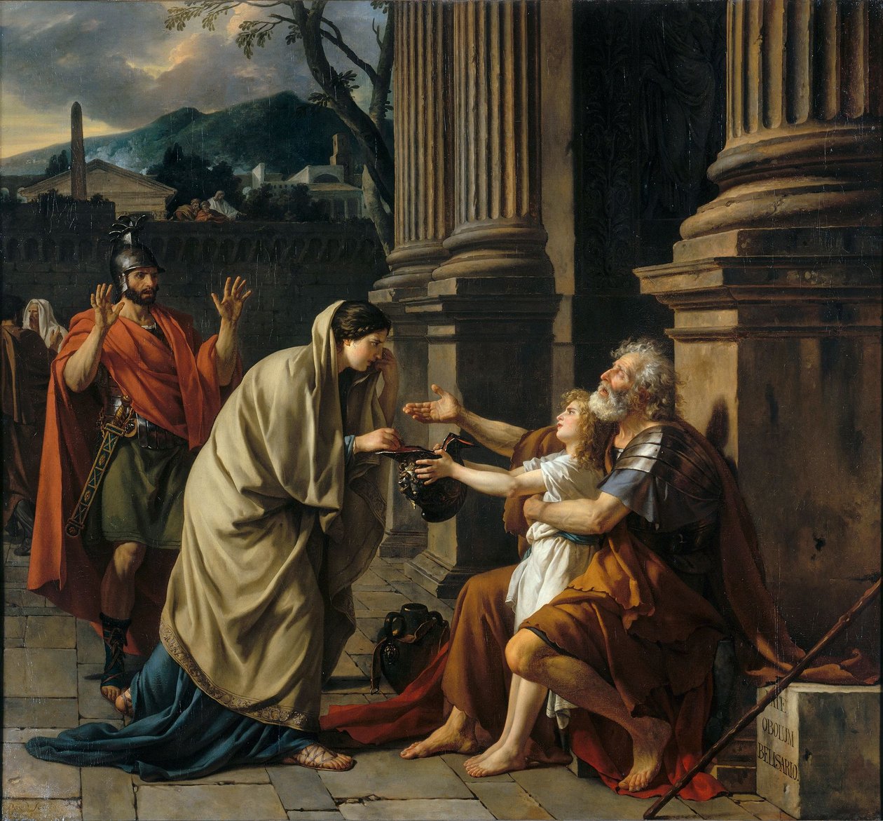 Bélisaire bittet um Almosen von Jacques Louis David