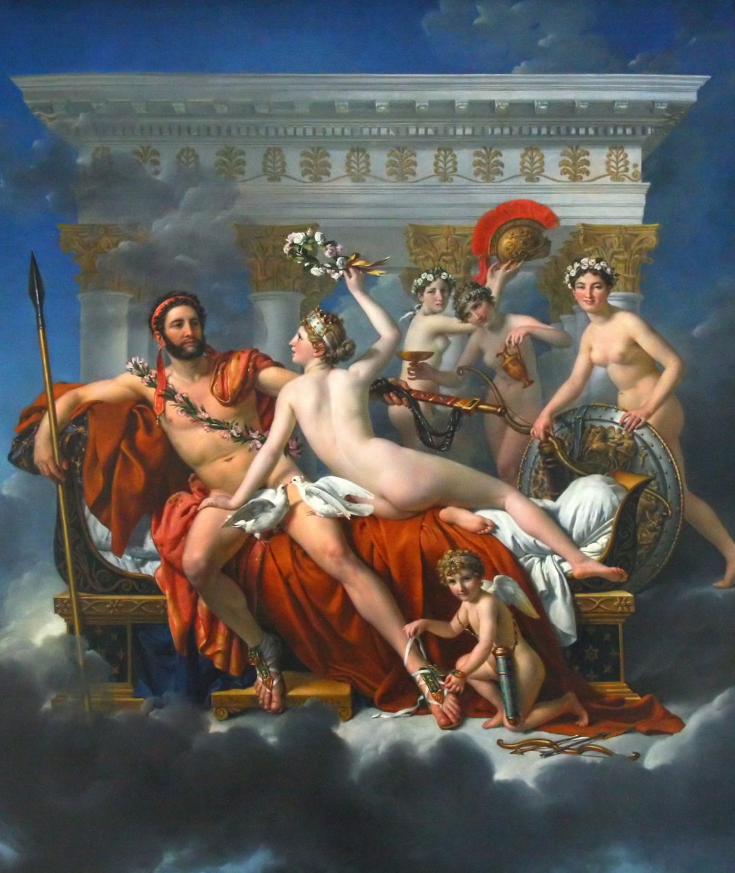 Mars désarmé par Vénus von Jacques Louis David