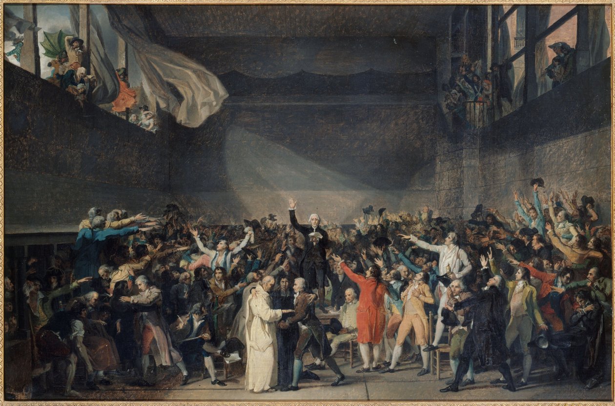 Der Eid des Jeu de Paume, 20. Juni von Jacques Louis David