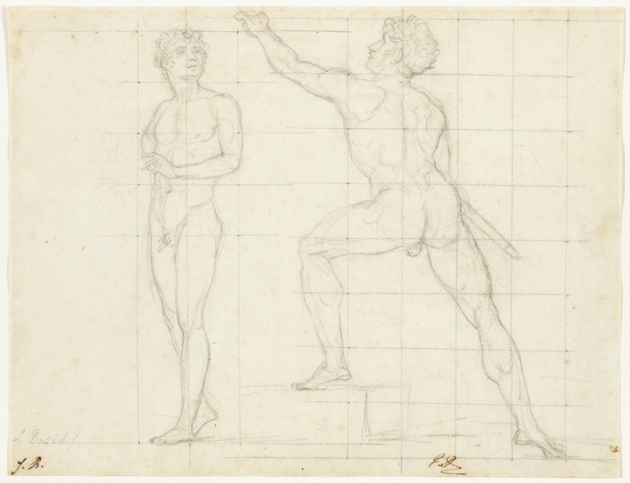 Studie für "Die Verteilung der Adler" von Jacques Louis David