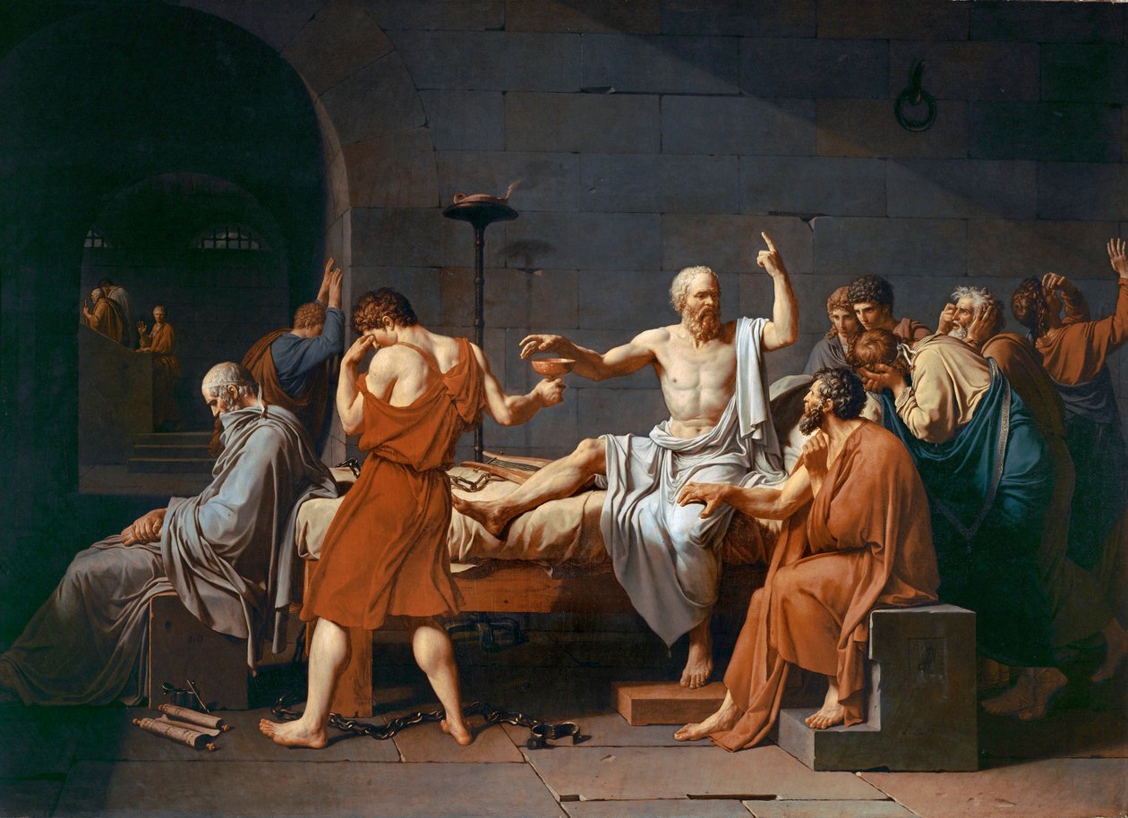 Der Tod des Sokrates von Jacques Louis David