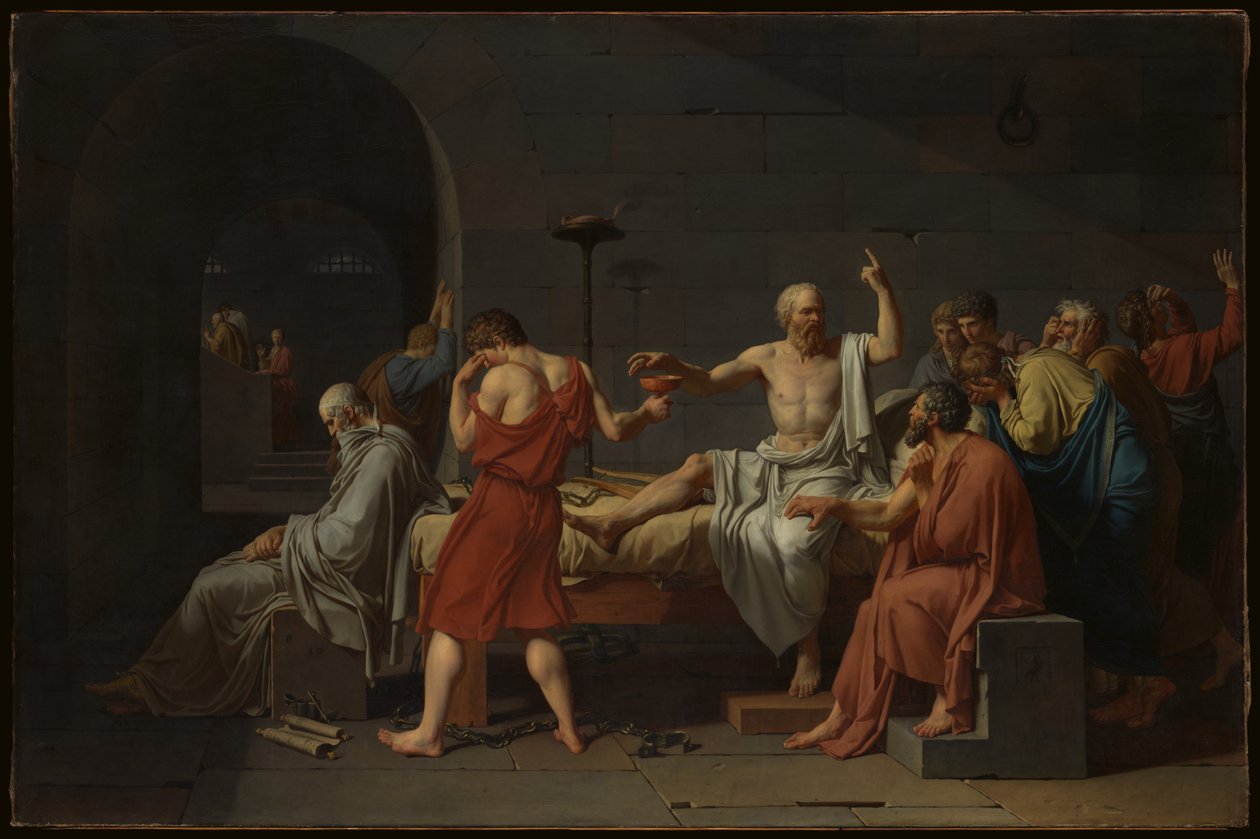 Der Tod des Sokrates von Jacques Louis David