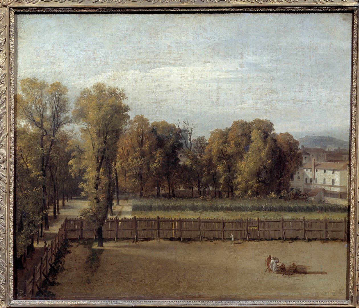 Ansicht des Jardin du Luxembourg in Paris von Jacques Louis David