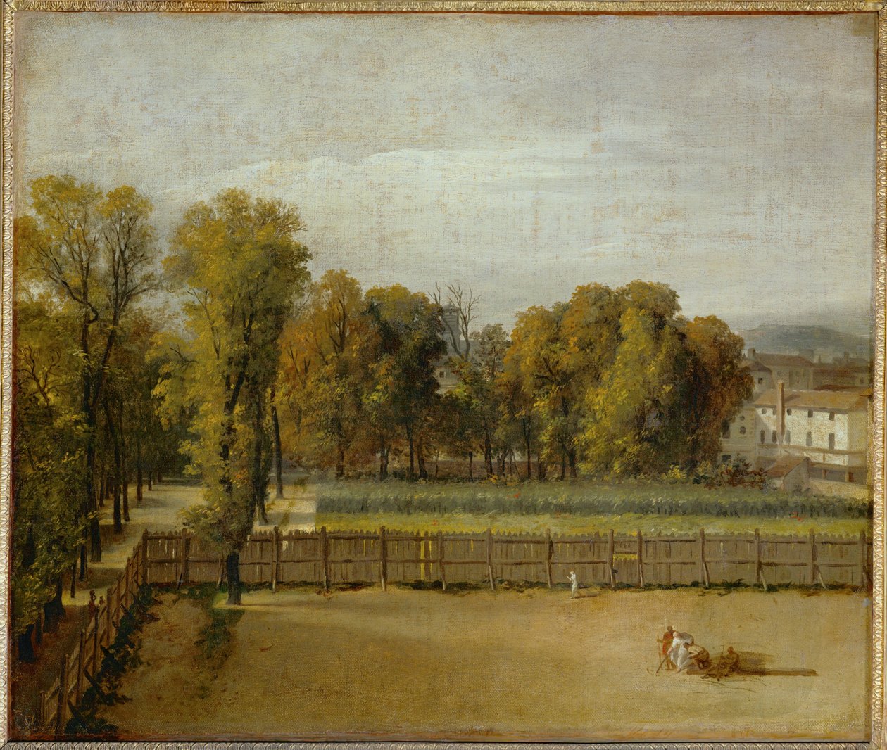 Blick auf den Jardin du Luxembourg in Paris von Jacques Louis David