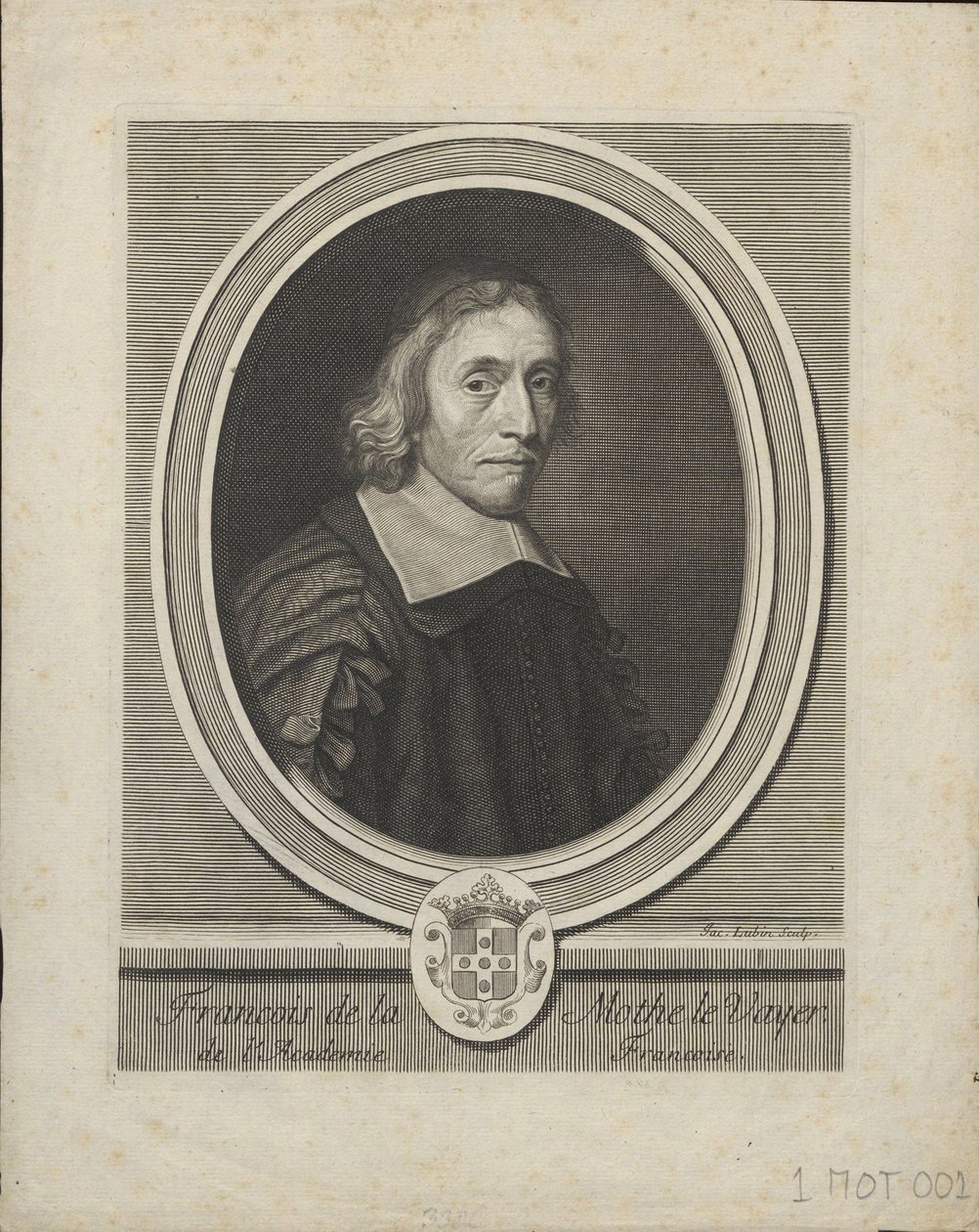 Porträt von François de La Mothe le Vayer 1588-1672, ca. 1695 von Jacques Lubin