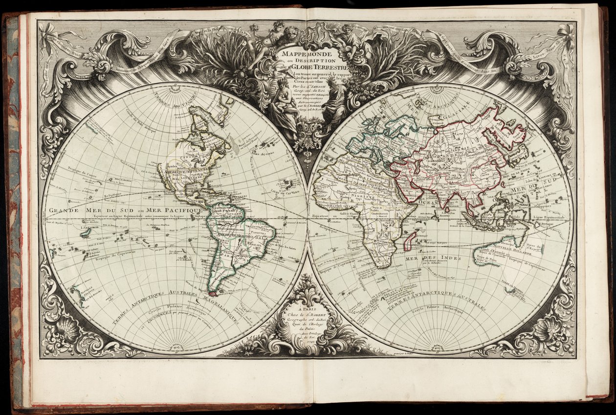 Karten und Pläne von Amerika von Jacques Nicolas Bellin