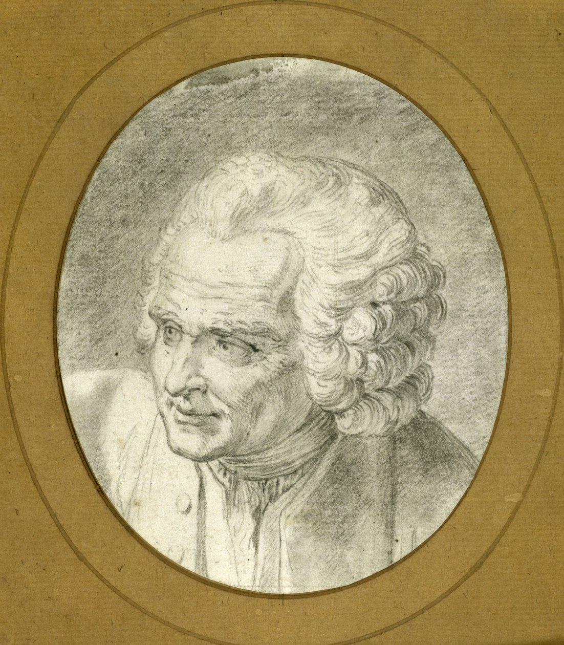 Porträt von Jean-Jacques Rousseau 1712-1778, 1775 von Jacques Philippe Caresme