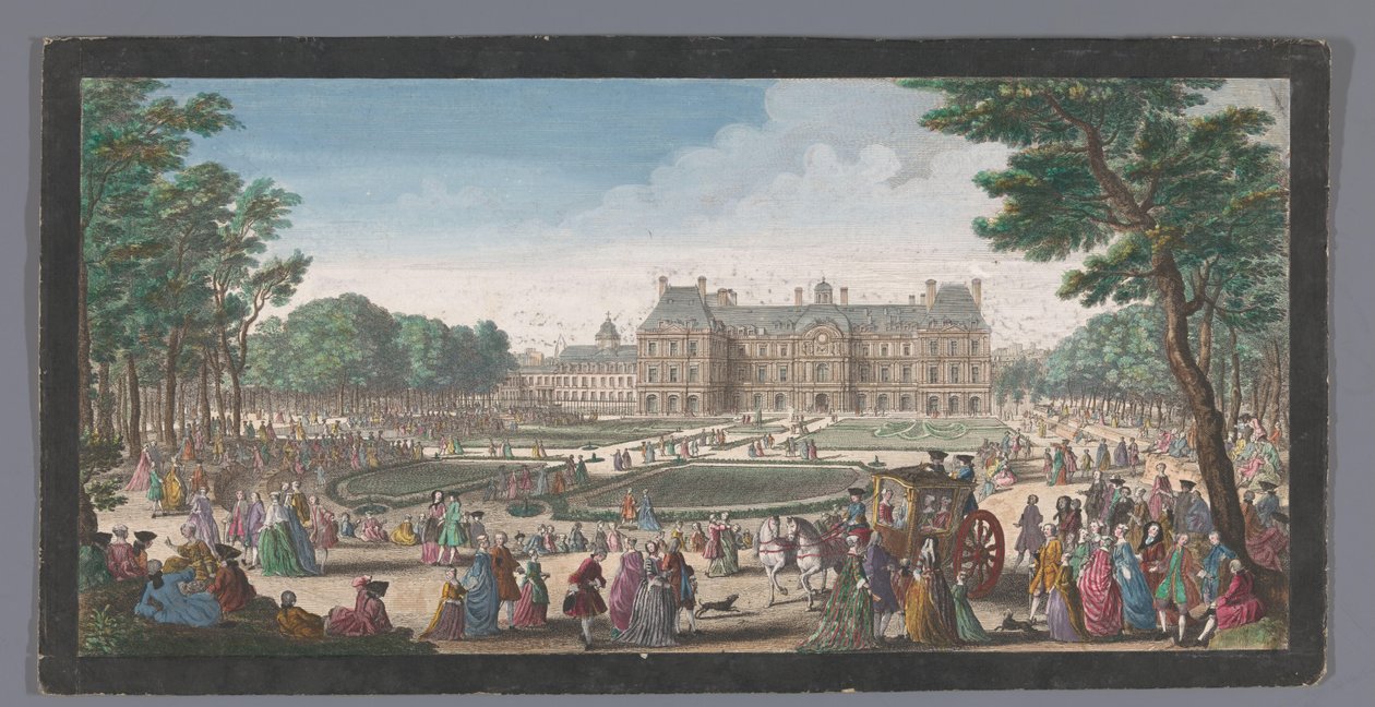 Ansicht des Palais du Luxembourg in Paris vom Garten aus gesehen von Jacques Rigaud