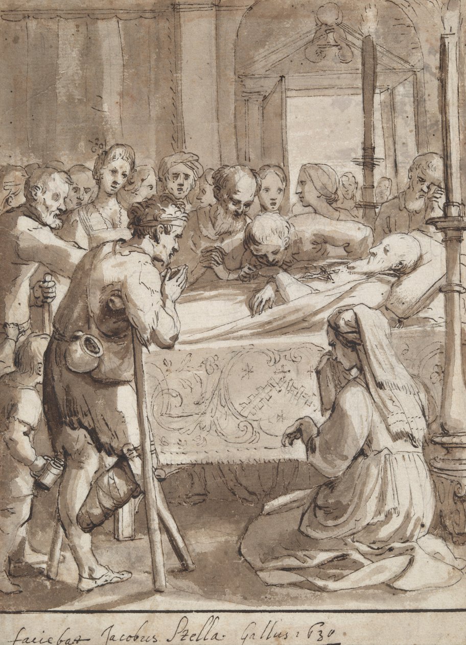 St. Philipp besucht ein Krankenhaus von Jacques Stella