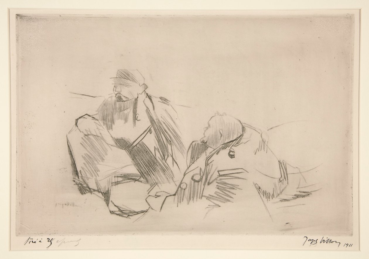 Les territoriaux (Die Gemeinderatsangestellten) von Jacques Villon
