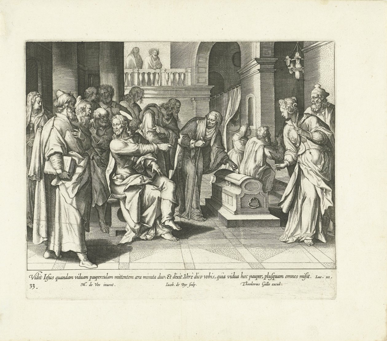 Freigebigkeit der armen Witwe von Jacques de Bie