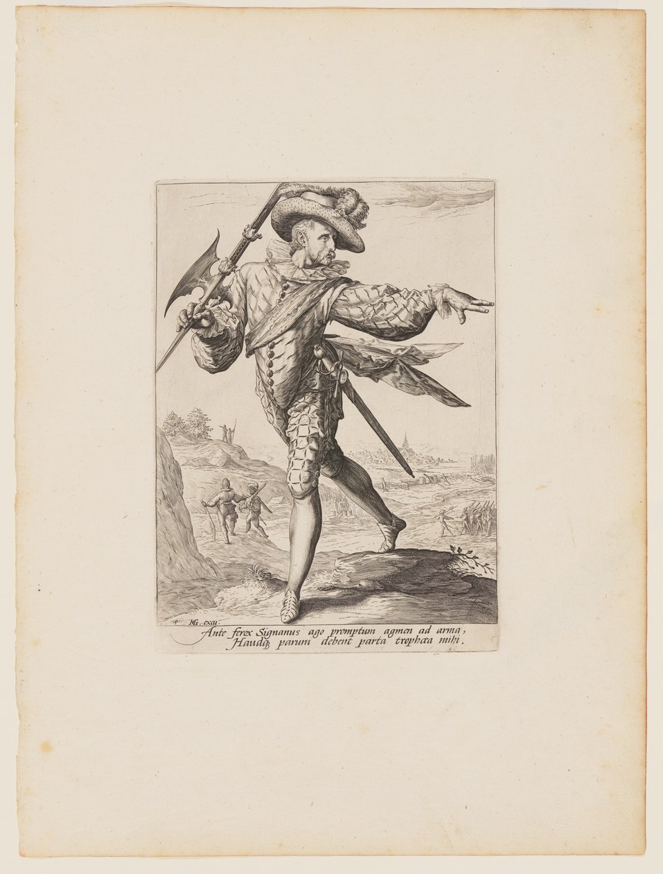 Sergeant, aus Offiziere und Soldaten der Leibgarde von Kaiser Rudolf II. von Jacques de Gheyn II