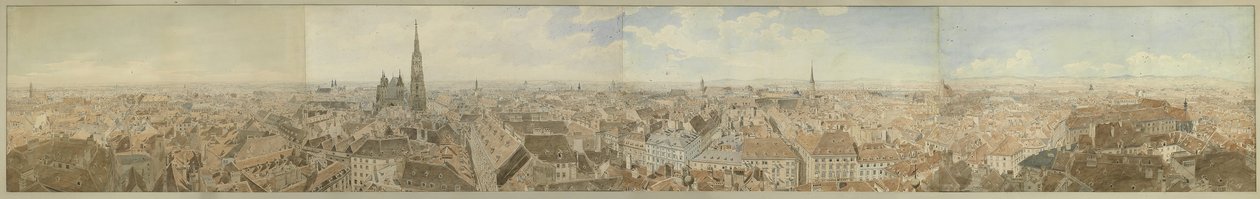 Panorama von Wien von der Kuppel der Peterskirche von Jakob Alt