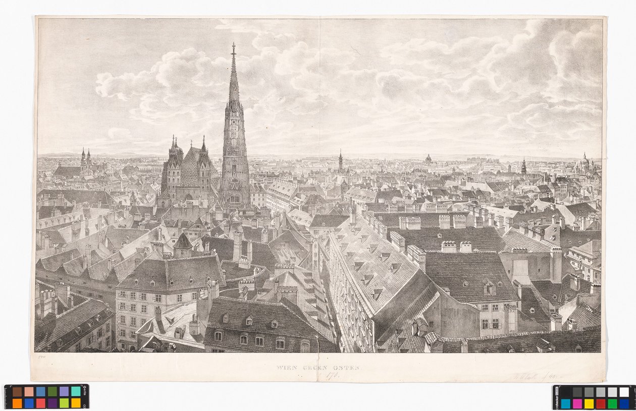 Panorama von Wien gegen Osten, von der Peterskirche aus von Jakob Alt