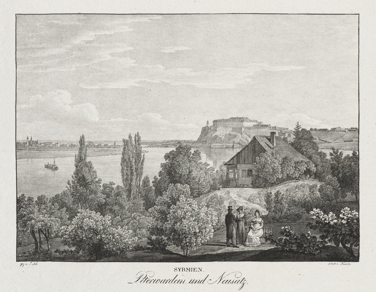 Syrmien, Peterwardein und Neusatz von Jakob Alt