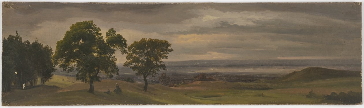Abendliche Wiesenlandschaft von Jakob Becker