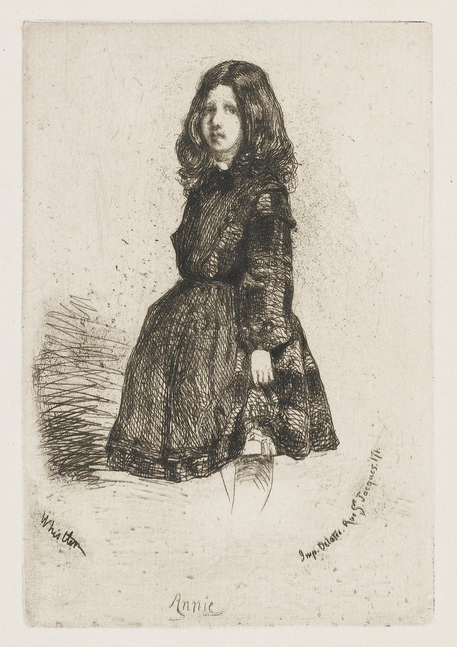 Annie, ca. 1857-58 (Radierung auf Papier) von James Abbott McNeill Whistler