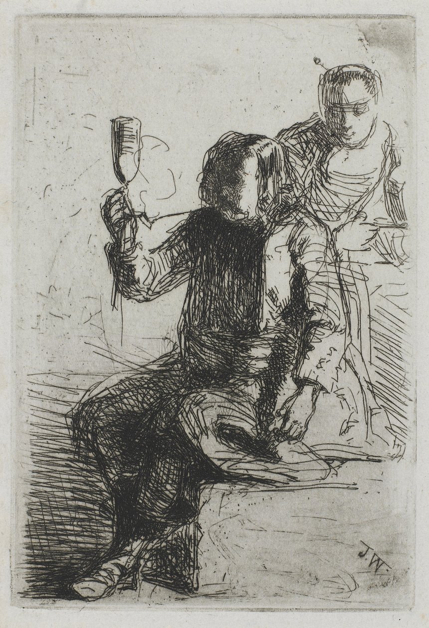Der Niederländer mit einem Glas, ca. 1857 von James Abbott McNeill Whistler