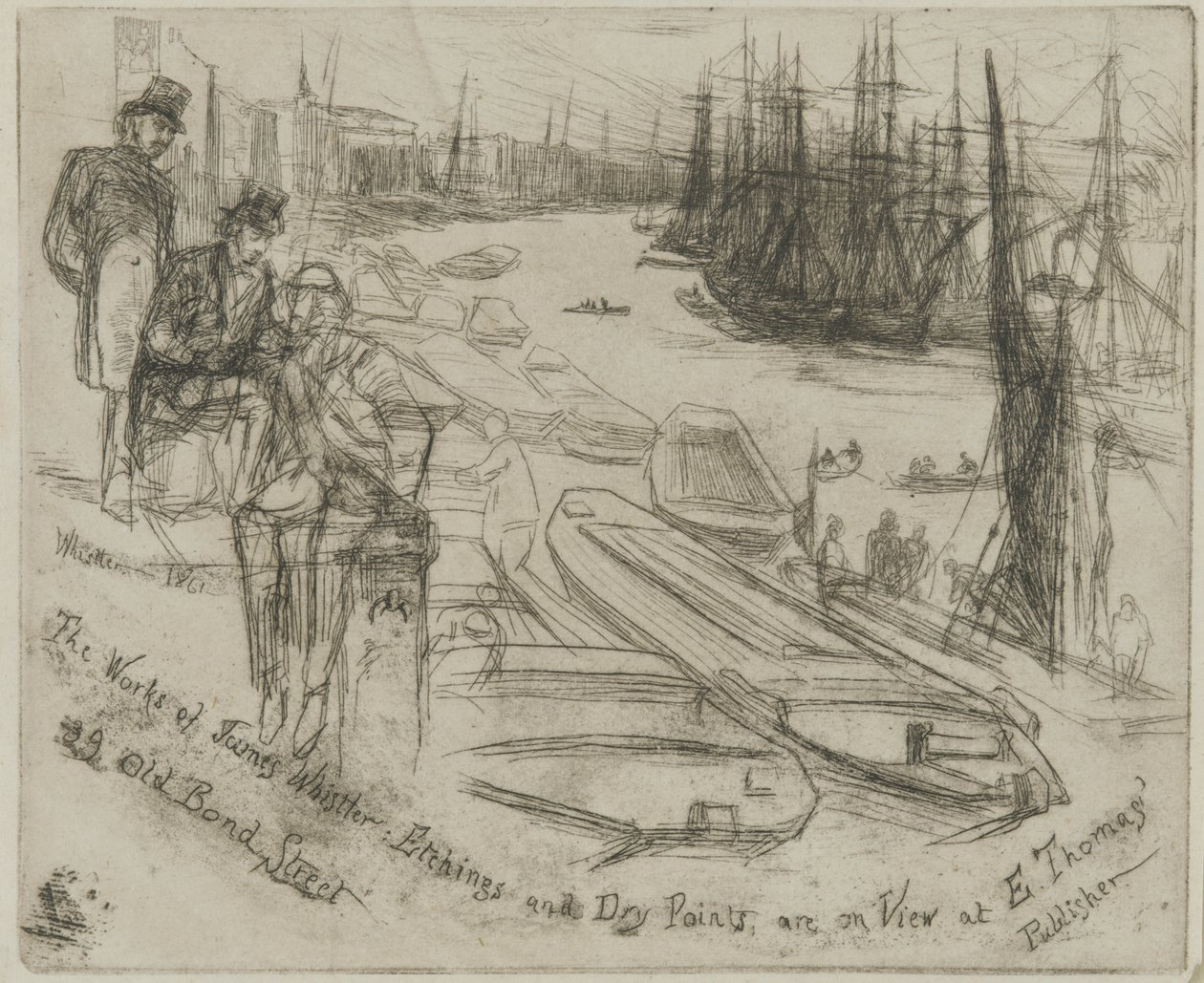Der kleine Teich, 1861 von James Abbott McNeill Whistler
