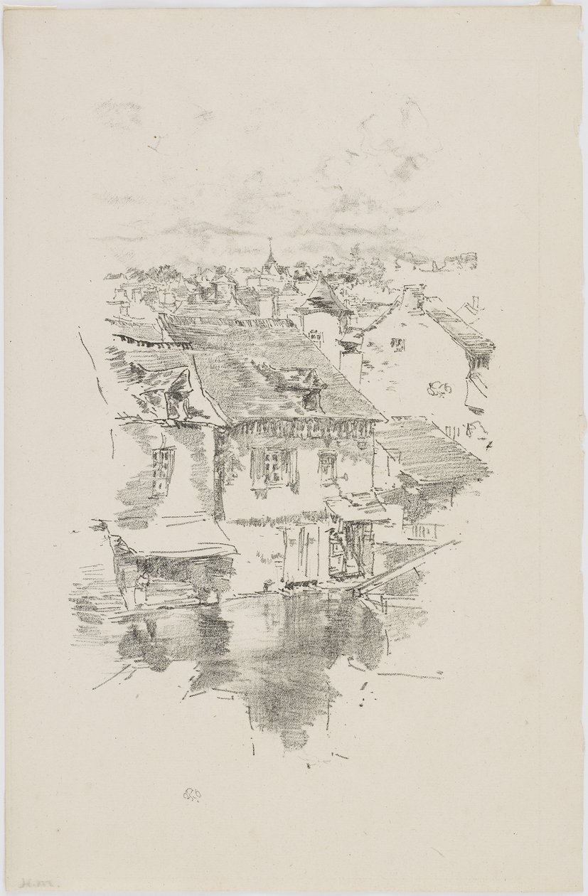 Vitre: Der Kanal, 1893 von James Abbott McNeill Whistler