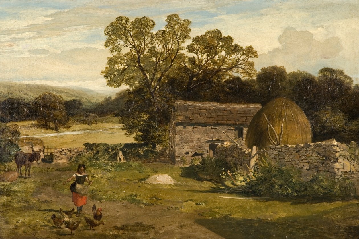 Landschaft mit einem Bauernhof von James Peel