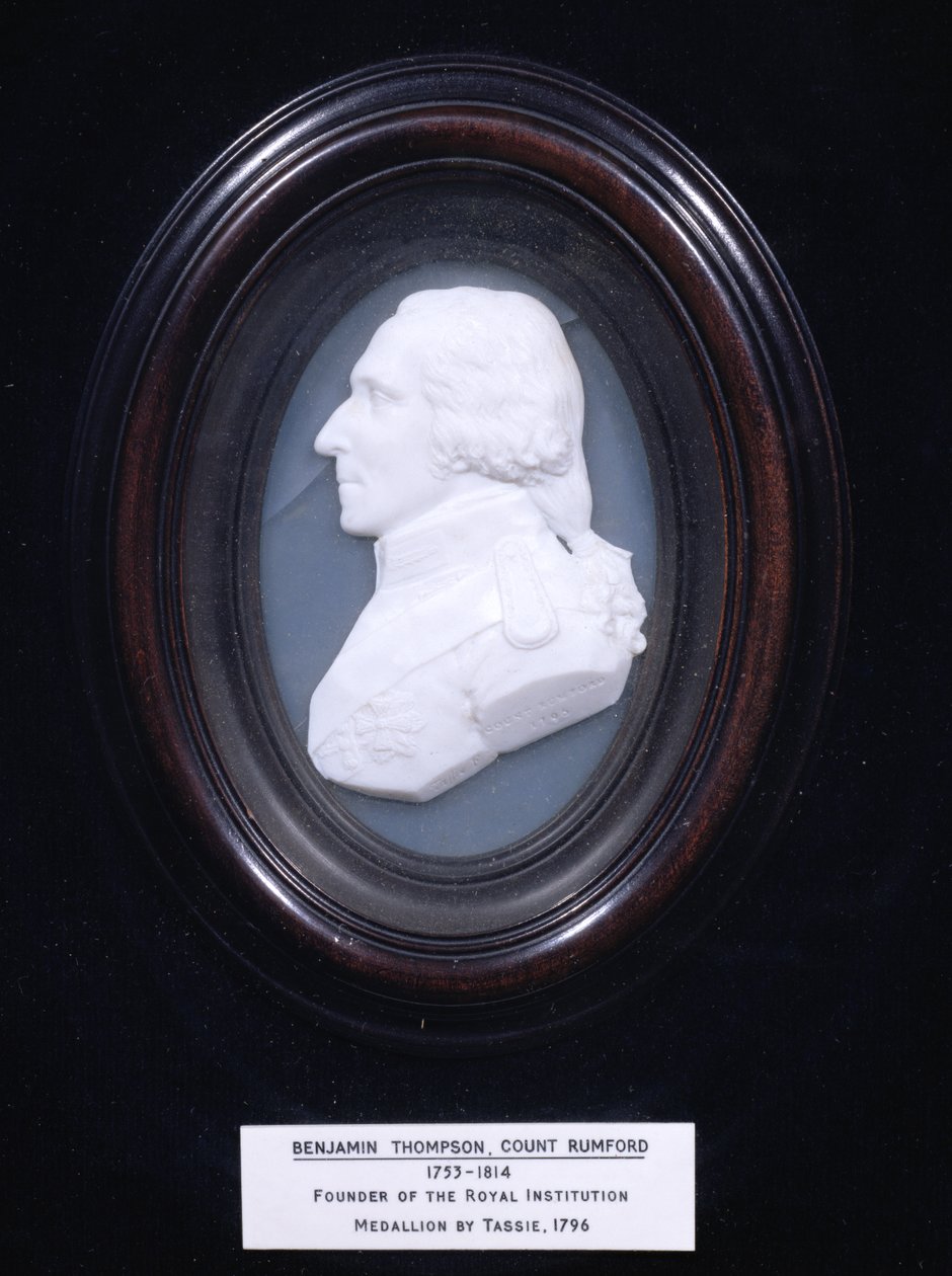 Medaille, die Benjamin Thompson, Graf Rumford (1753-1814) darstellt, 1796 von James Tassie
