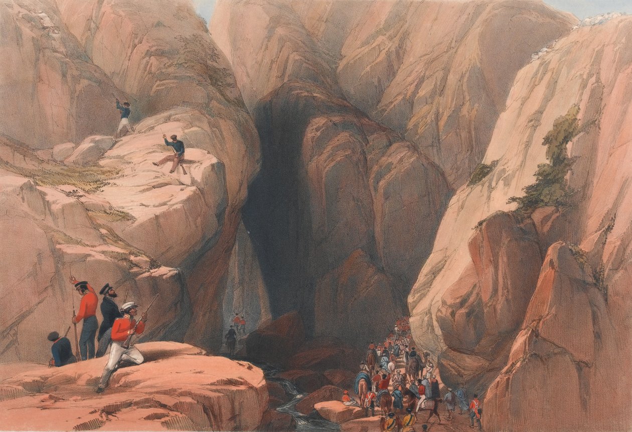 Eingang in den Kojak-Pass von Parush von James (after) Atkinson