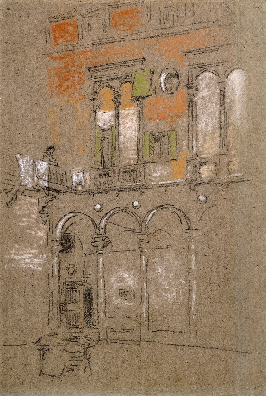Ein venezianischer Innenhof von James Abbott McNeill Whistler