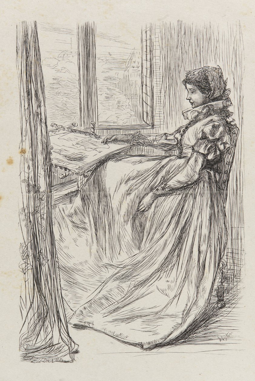Eine Illustration zu Der Morgen vor dem Massaker von St. Bartholomäus von James Abbott McNeill Whistler