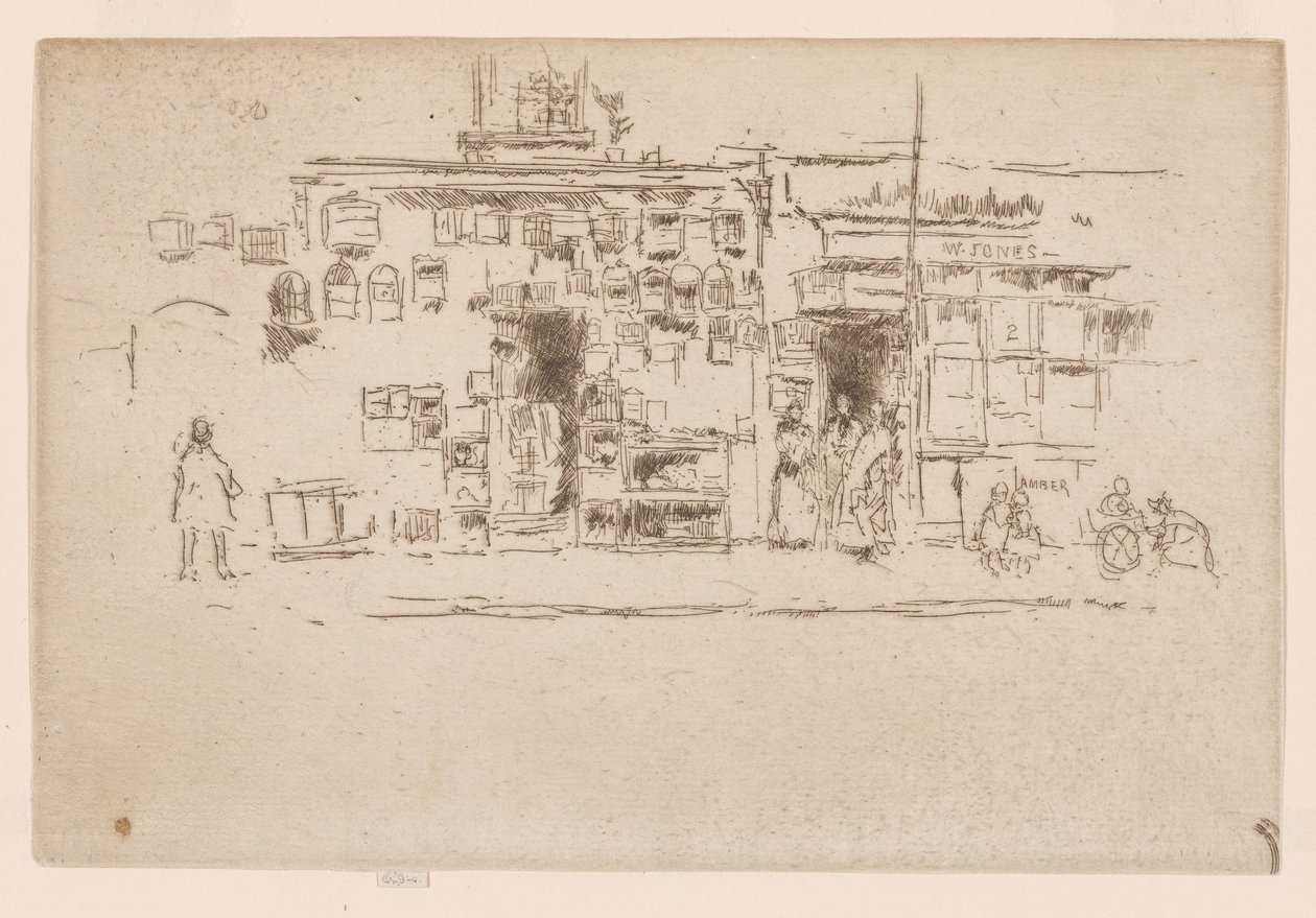 Vogelkäfige, Chelsea, ca. 1886-88 von James Abbott McNeill Whistler