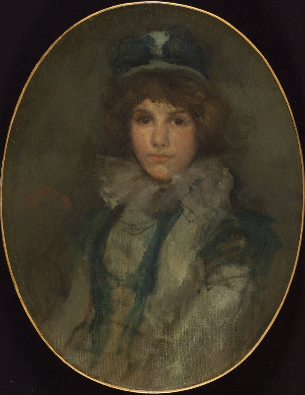 Blau und Koralle: Das kleine blaue Bonnet von James Abbott McNeill Whistler
