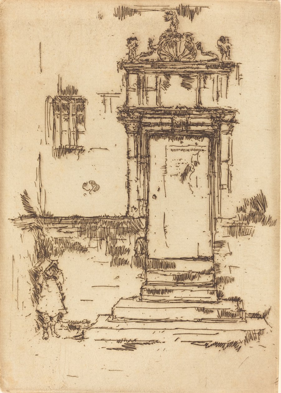 Kapellentür, Montresor, 1888 von James Abbott McNeill Whistler