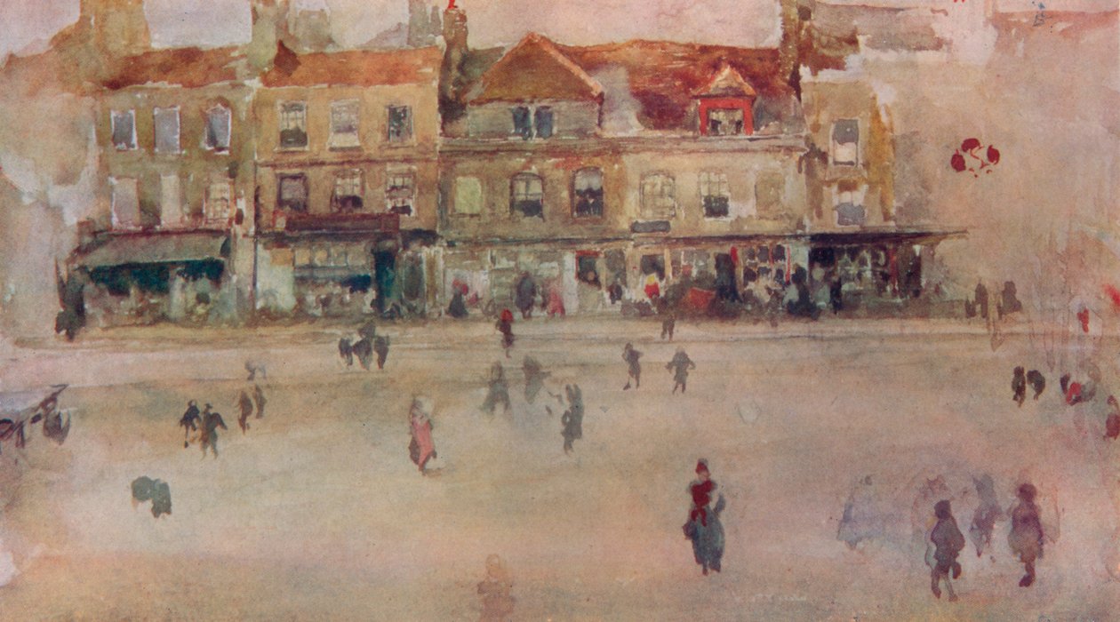 Chelsea Shops, ca. 1855, 1904 von James Abbott McNeill Whistler