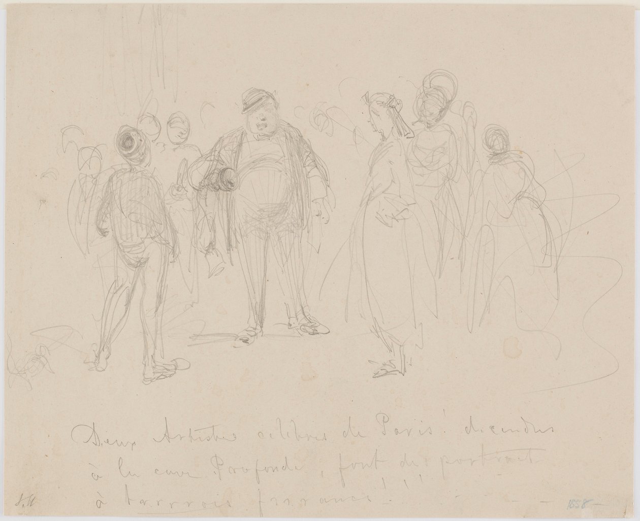 Deux Artistes Célèbres de Paris von James Abbott McNeill Whistler