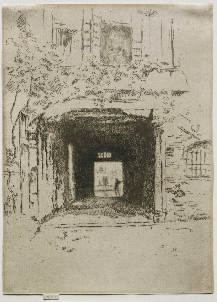 Türöffnung und Weinrebe, 1886 von James Abbott McNeill Whistler