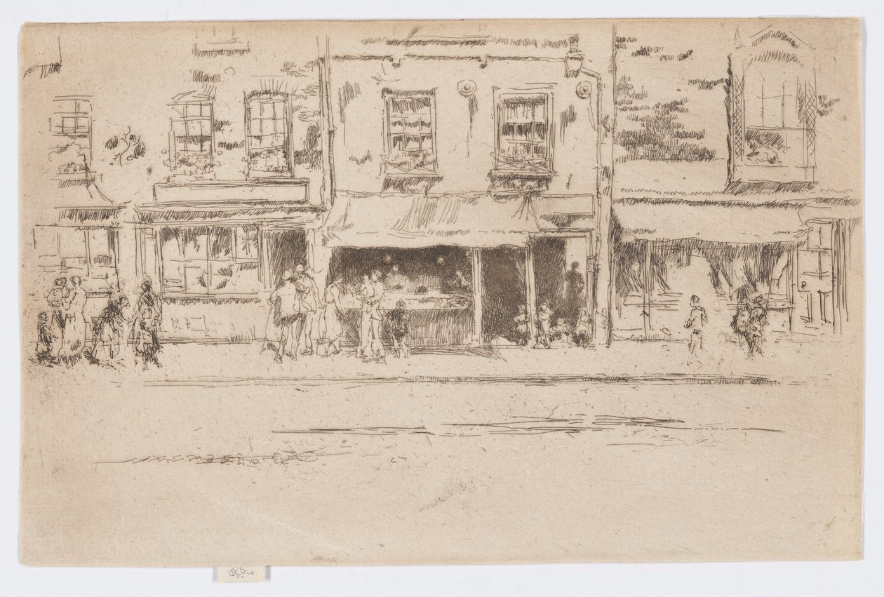Fischladen, Chelsea, ca. 1884-86 von James Abbott McNeill Whistler