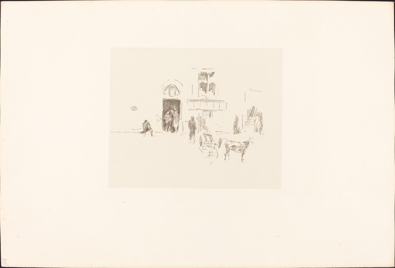 Gaiety Bühneneingang, 1879-1887 von James Abbott McNeill Whistler