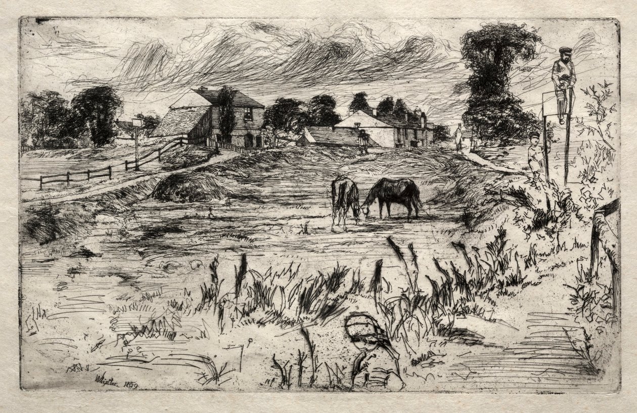 Landschaft mit Pferd, 1859 von James Abbott McNeill Whistler