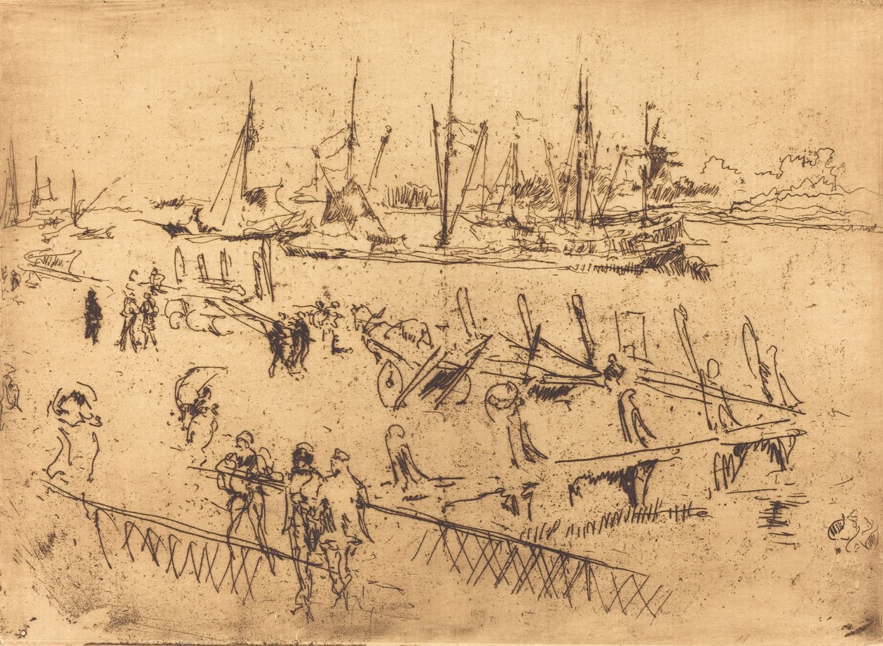 Klein-Dordrecht, 1884 von James Abbott McNeill Whistler
