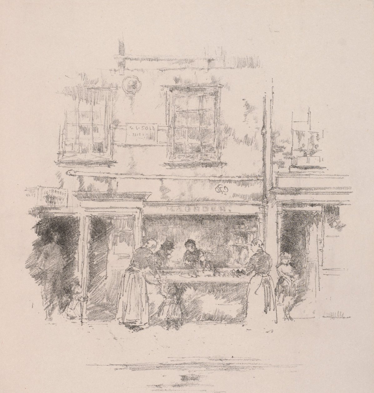 Maunders Fischladen, Chelsea, 1890 von James Abbott McNeill Whistler