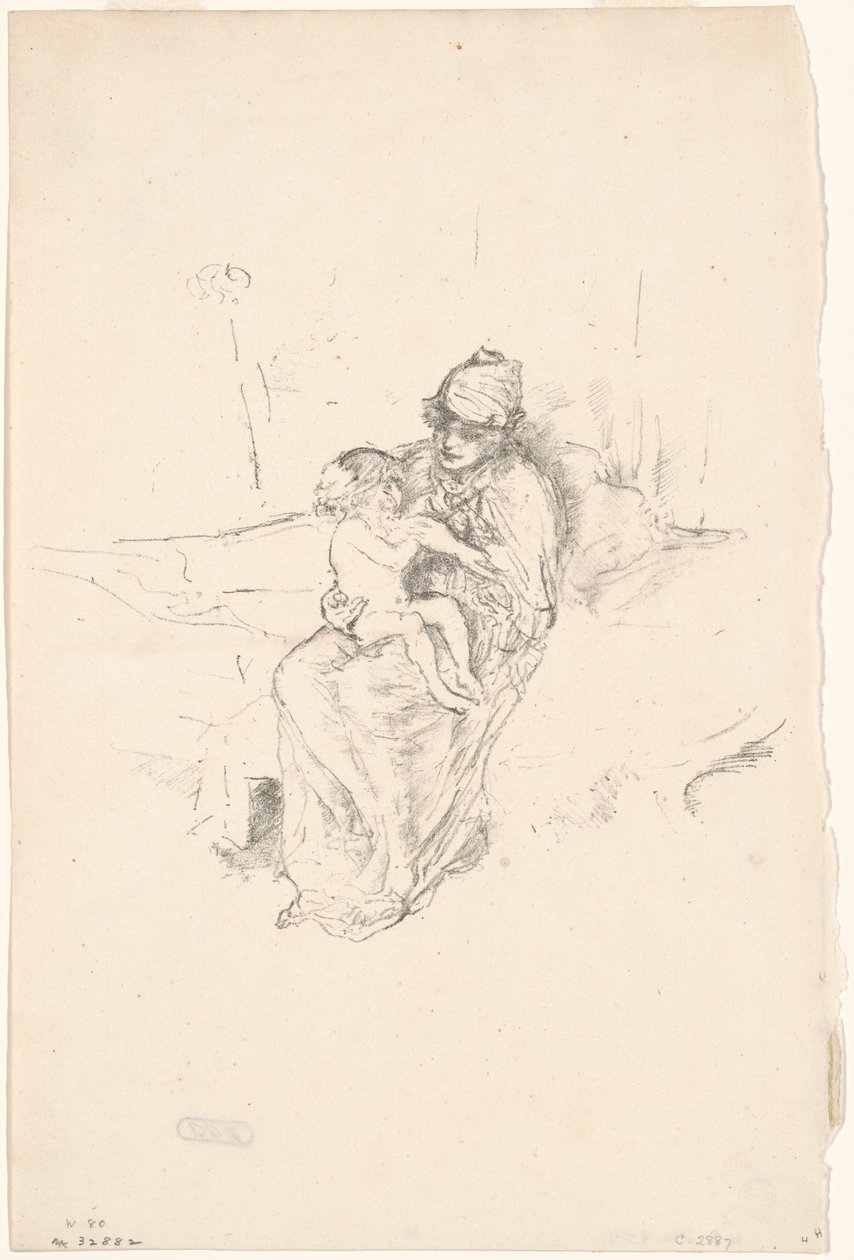 Mutter und Kind, Nr. 1, 1891-1895, gedruckt 1904 von James Abbott McNeill Whistler