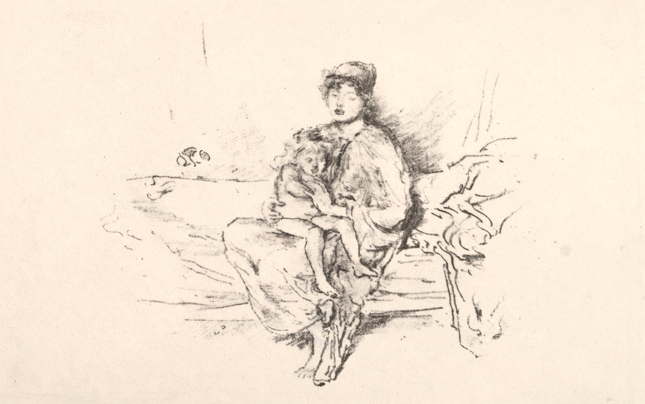 Mutter und Kind, Nr. 2, 1890 von James Abbott McNeill Whistler