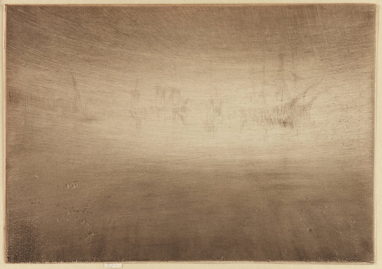 Nocturne Shipping, 1879-1880 von James Abbott McNeill Whistler