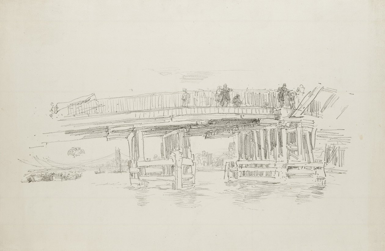 Alte Battersea-Brücke von James Abbott McNeill Whistler