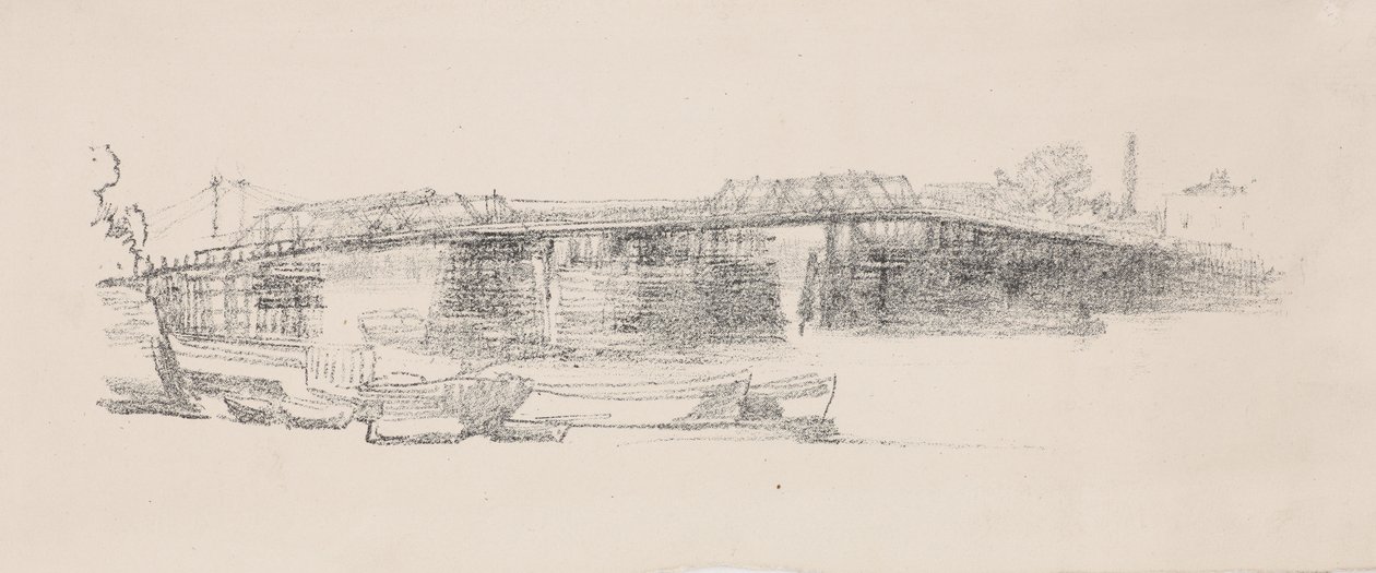 Alte Battersea-Brücke, Nr. 2, 1878-1879 von James Abbott McNeill Whistler