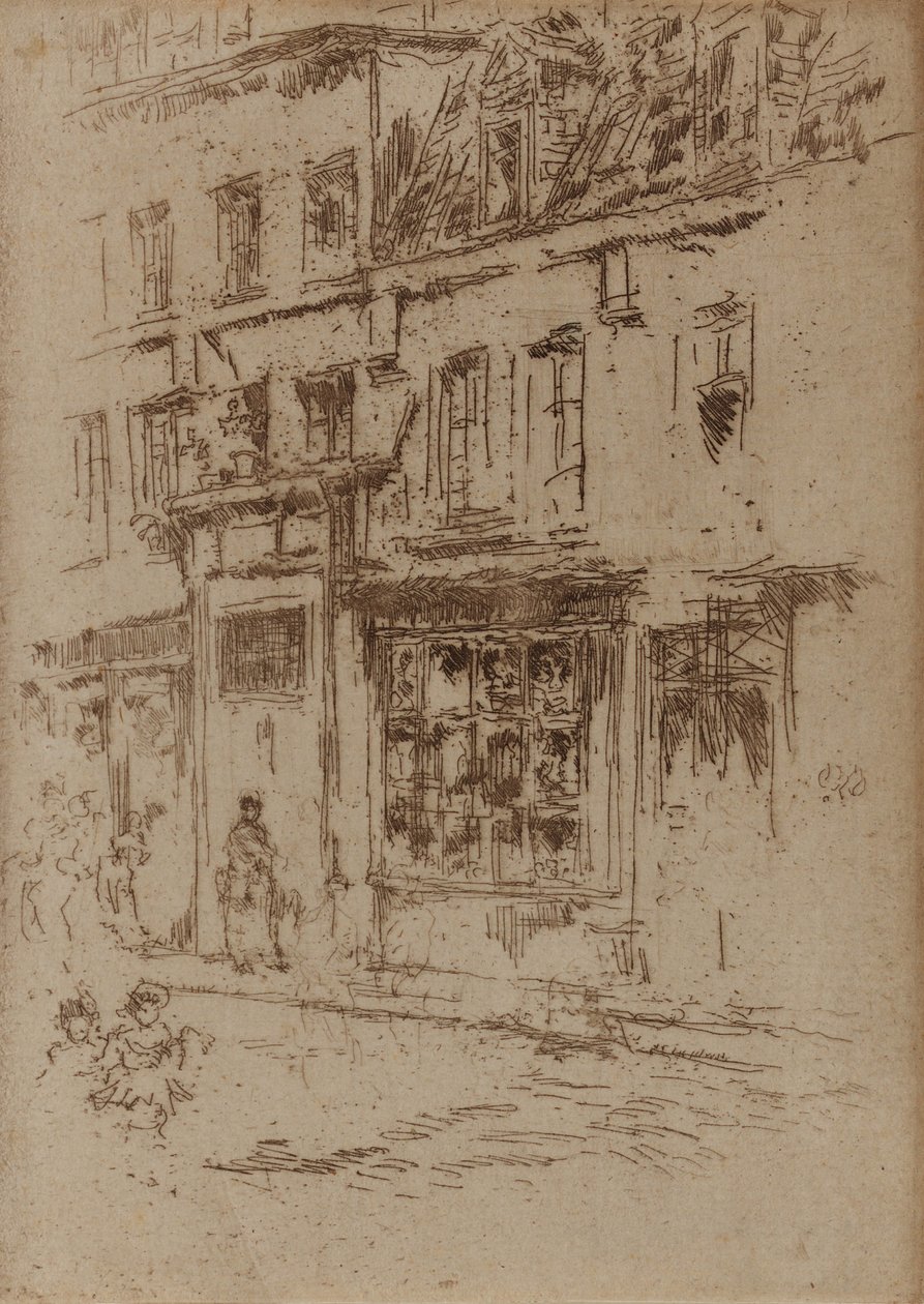 Petite Rue au Beurre, Brüssel, 1887 von James Abbott McNeill Whistler