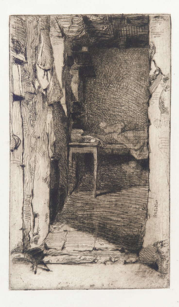 Lumpensammler, Quartier Mouffetard, Paris, 1858 von James Abbott McNeill Whistler
