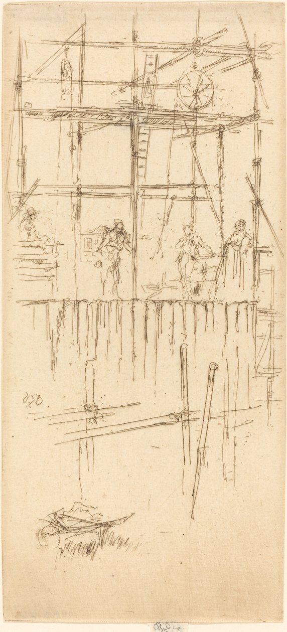 Savoy Gerüst, ca. 1887 von James Abbott McNeill Whistler