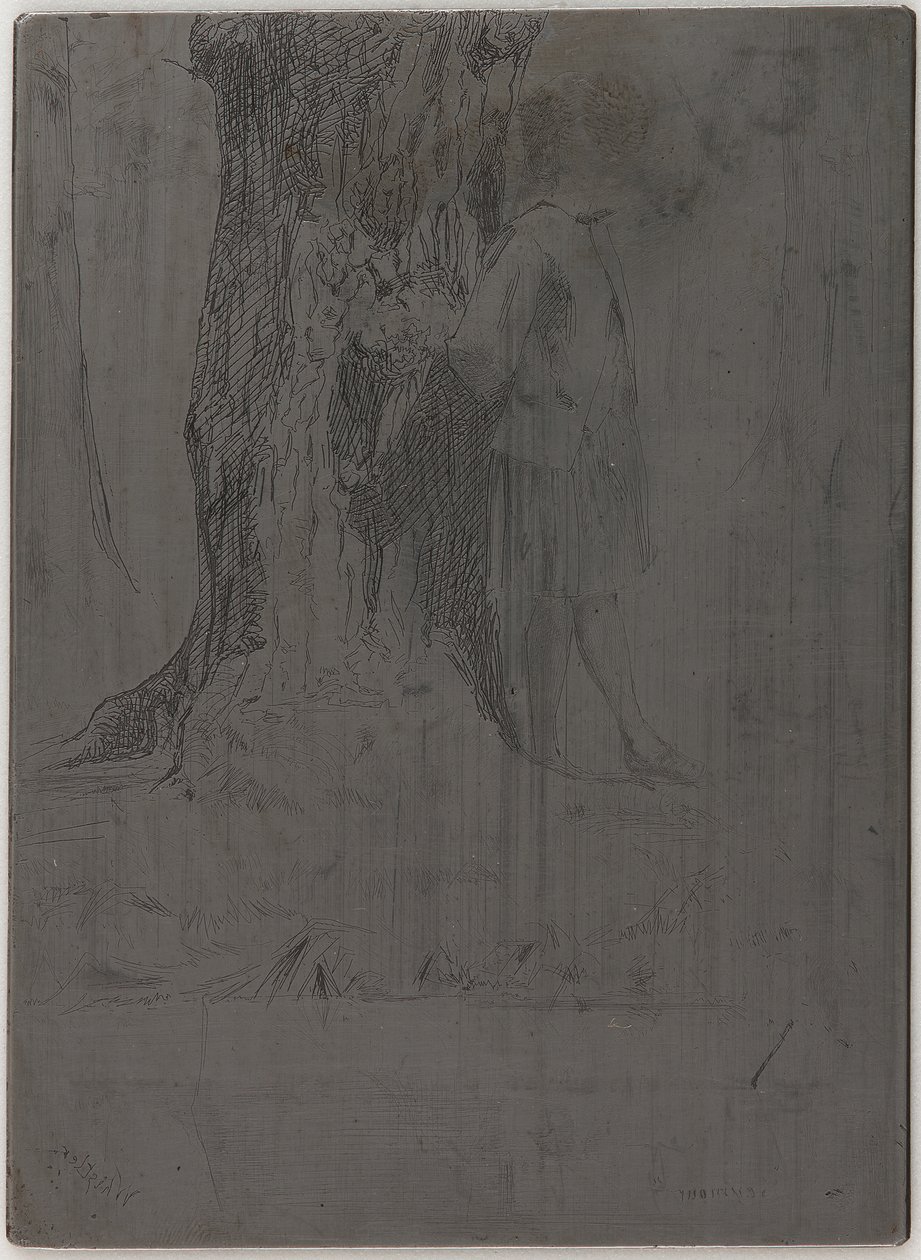 Seymour steht unter einem Baum, 1859 von James Abbott McNeill Whistler